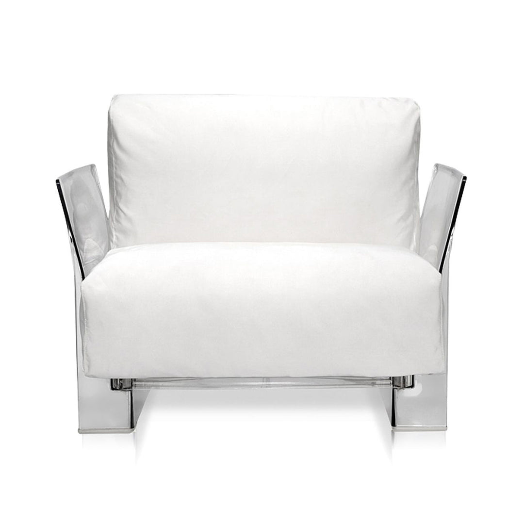 Pop Outdoor Armchair Outdoor Chairs Kartell White-Sunbrella