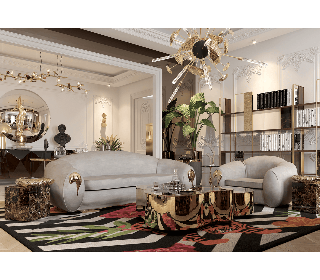 wave polished brass center table Coffee Tables Boca Do Lobo