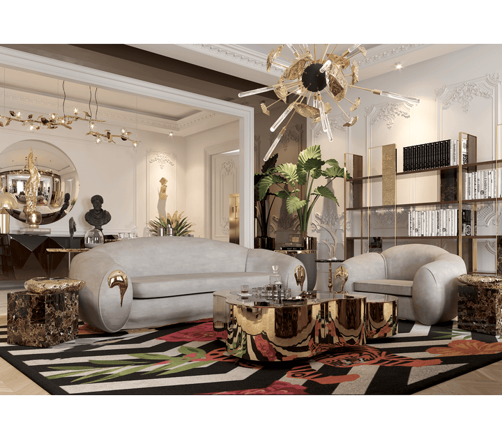 wave polished brass center table Coffee Tables Boca Do Lobo