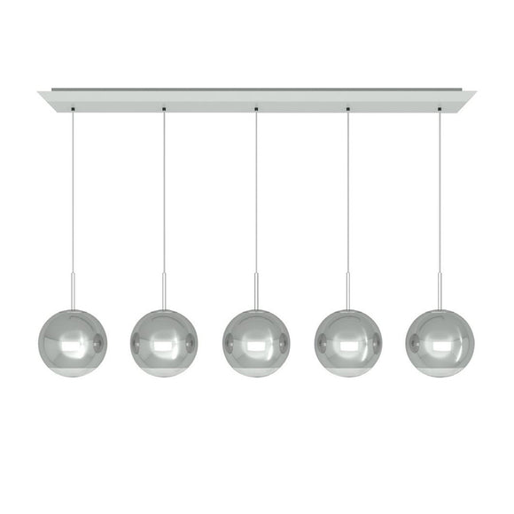 Mirror Ball Linear LED Multi-Light Pendant Light Lighting Tom Dixon