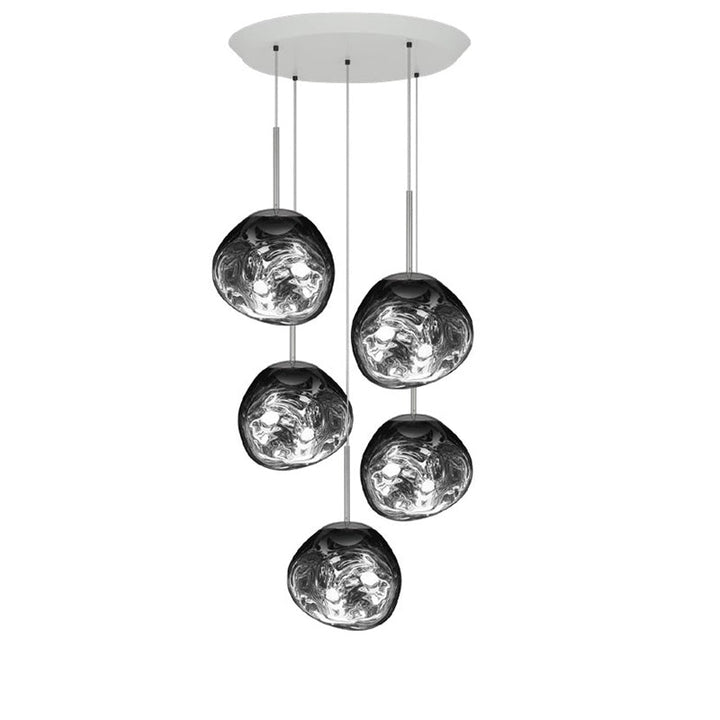 Melt Mini LED Multi-Light Pendant Light Lighting Tom Dixon Chrome