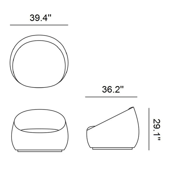 Hana Lounge Chair Chairs Moooi