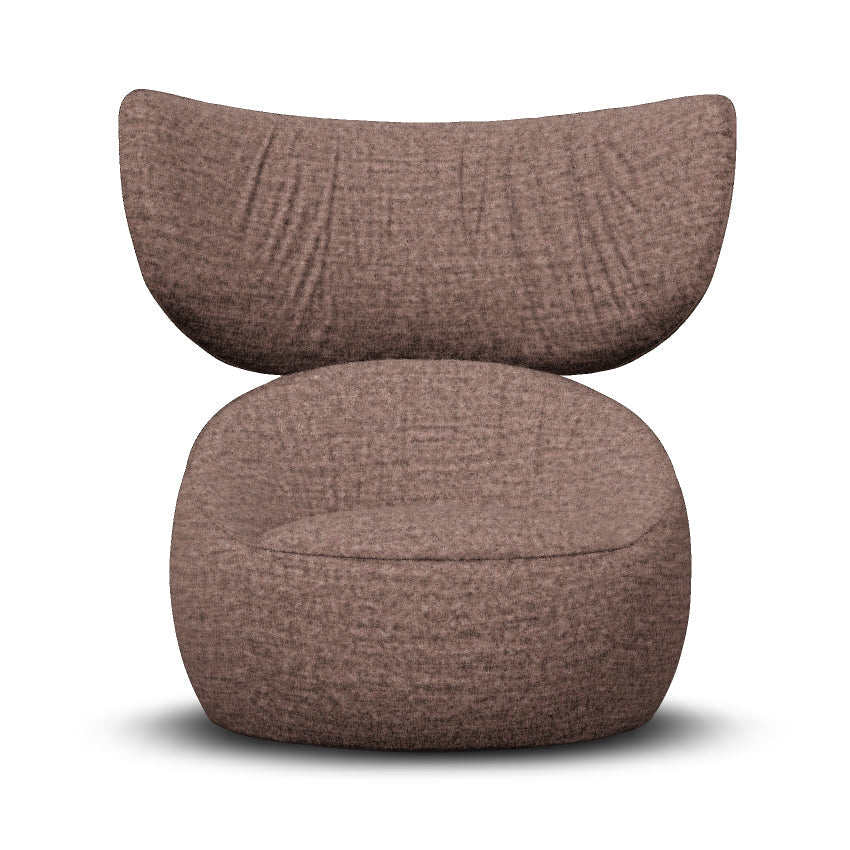 Hana Wingback Lounge Chair Chairs Moooi Blushing Sloth Melange Mohair Fixed