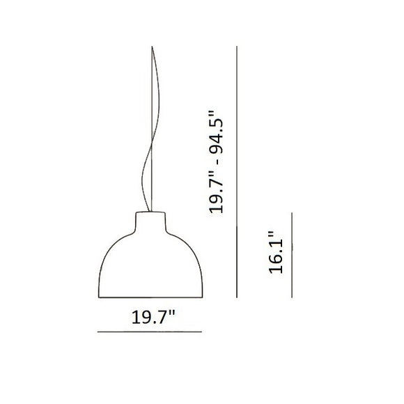 Bellissima Glossy Pendant Light Lighting Kartell