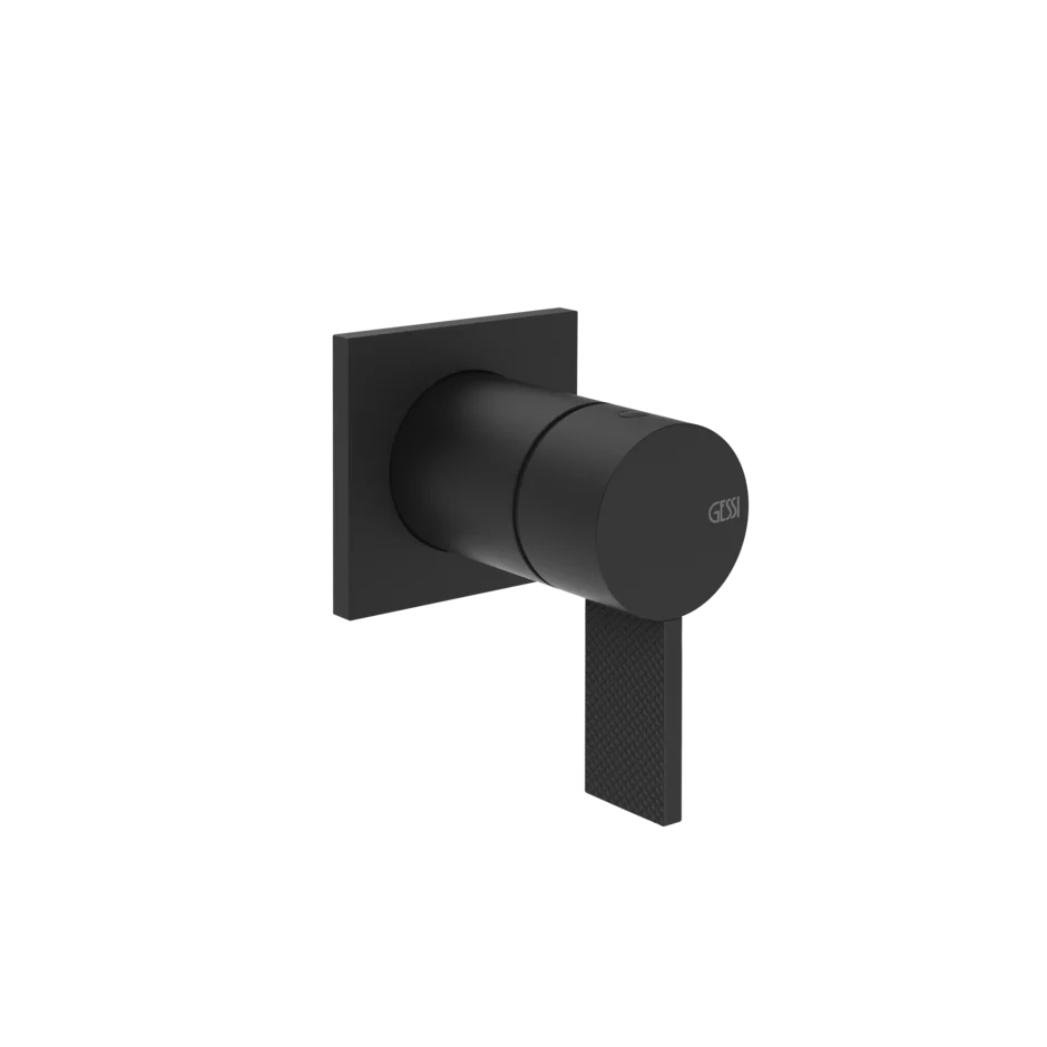 Gessi Inverso Diamantato Wall-Mounted Shower Mixer - 73619 Bathroom Accessories GESSI Matte Black