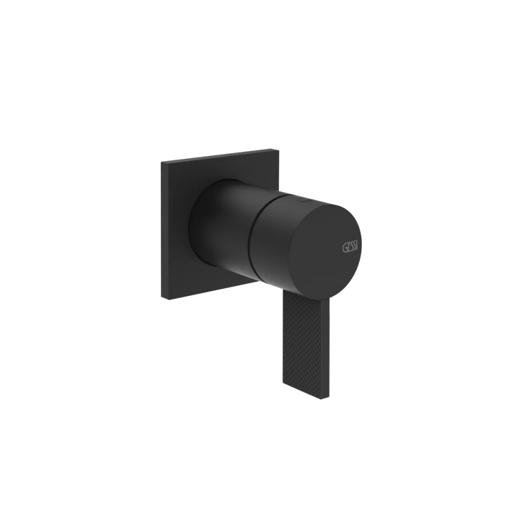 Gessi Inverso Diamantato Wall-Mounted Shower Mixer - 73619 Bathroom Accessories GESSI Matte Black