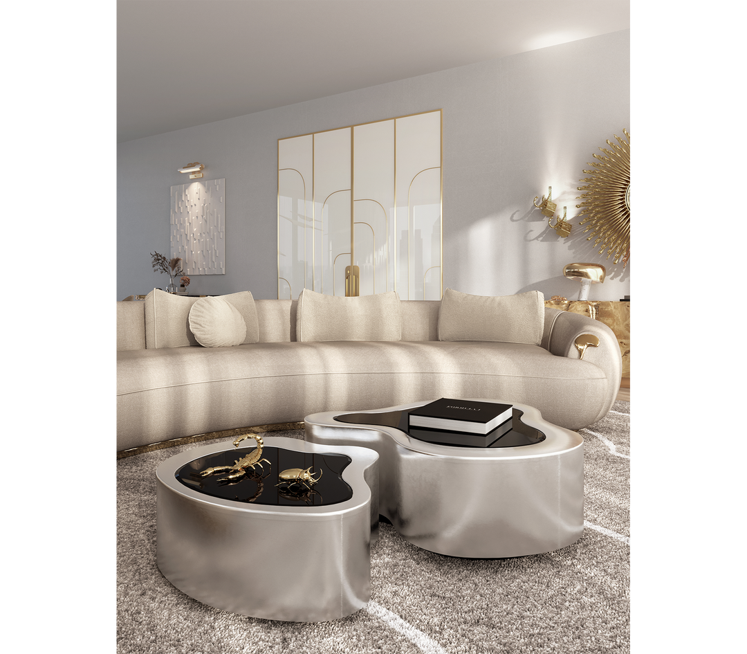 wave polished brass center table Coffee Tables Boca Do Lobo