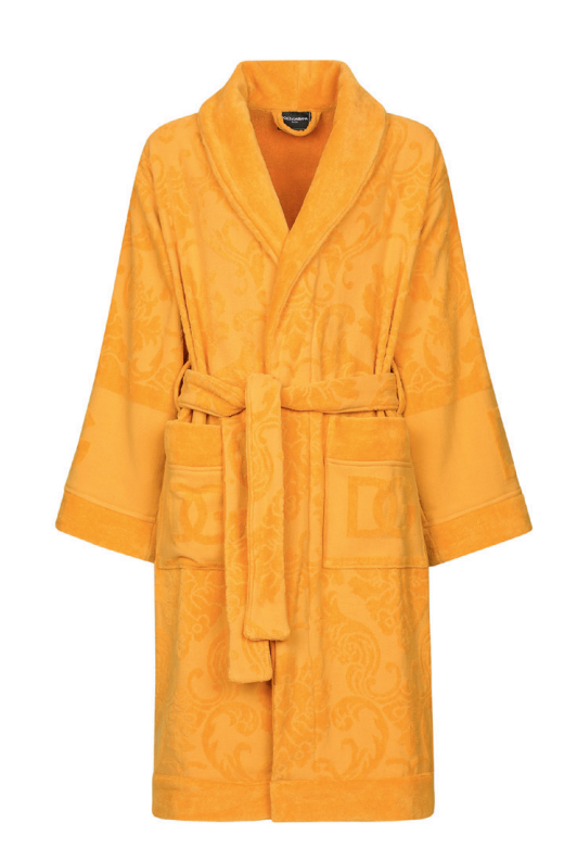 DG LOGO JACQUARD BATHROBE Bathroom Accessories Dolce&Gabbana   