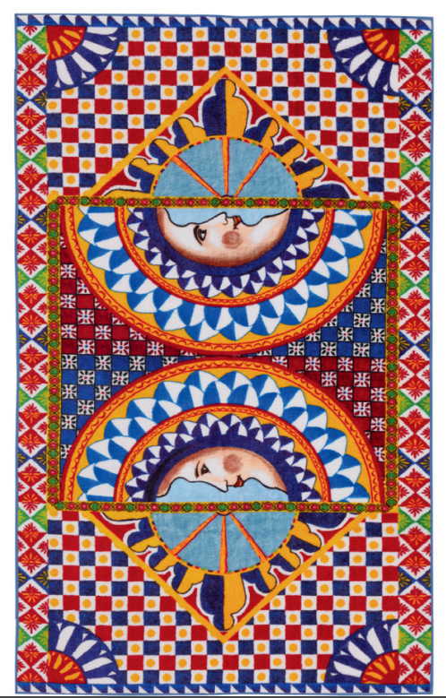 ALL OVER CARRETTO SHOWER TOWEL Bathroom Accessories Dolce&Gabbana   