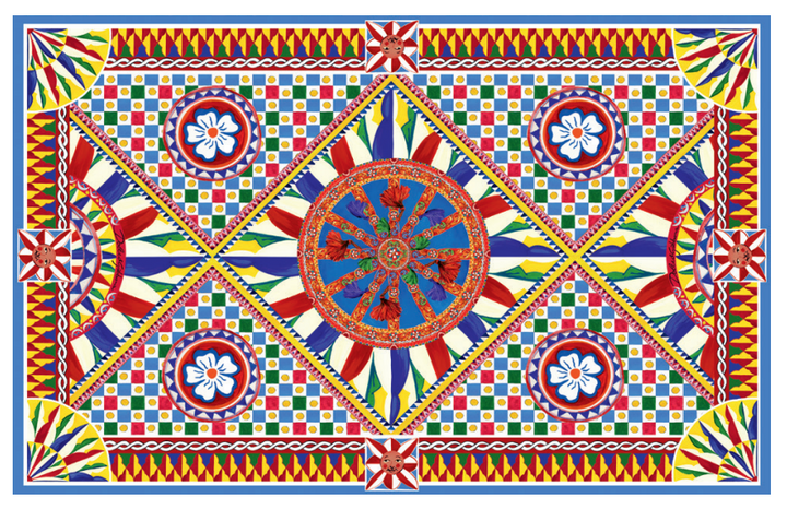 ALL OVER CARRETTO BATH MAT Bathroom Accessories Dolce&Gabbana   