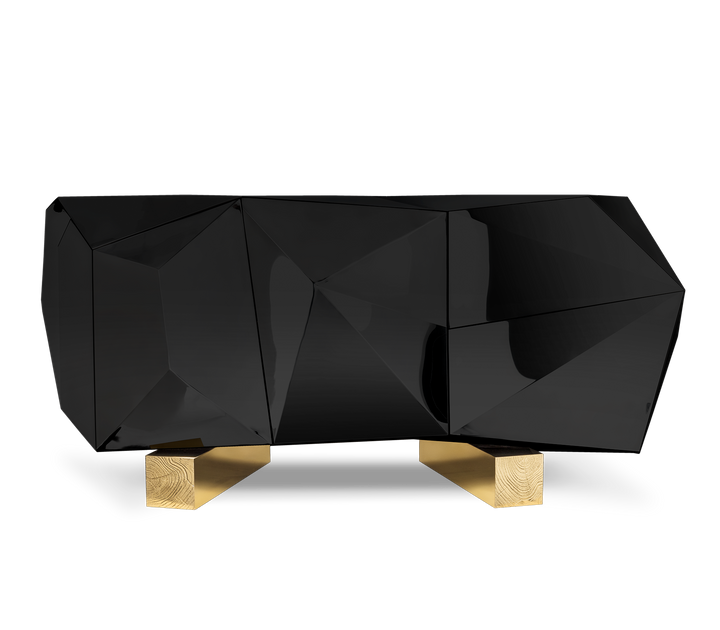 Diamond Amethyst Sideboard  Boca Do Lobo Black II  
