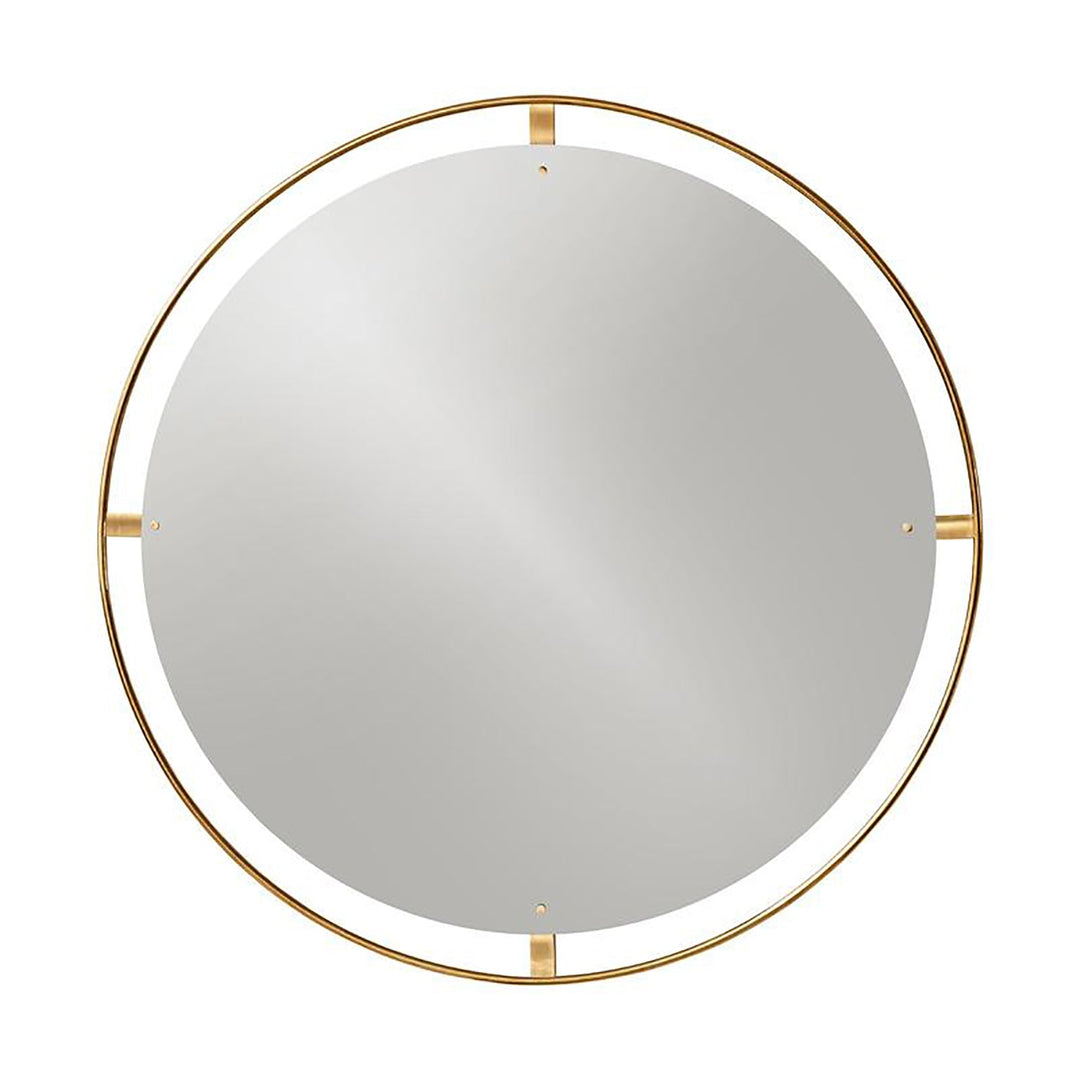 Nimbus Mirror Mirrors Audo Copenhagen Polished Brass Small: 23.6 in width