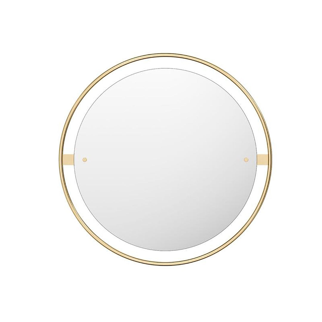 Nimbus Mirror Mirrors Audo Copenhagen Polished Brass Large: 43.3 in width