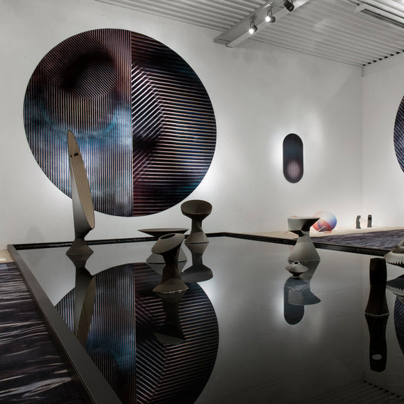 Trichroic Round Rug Rugs Moooi