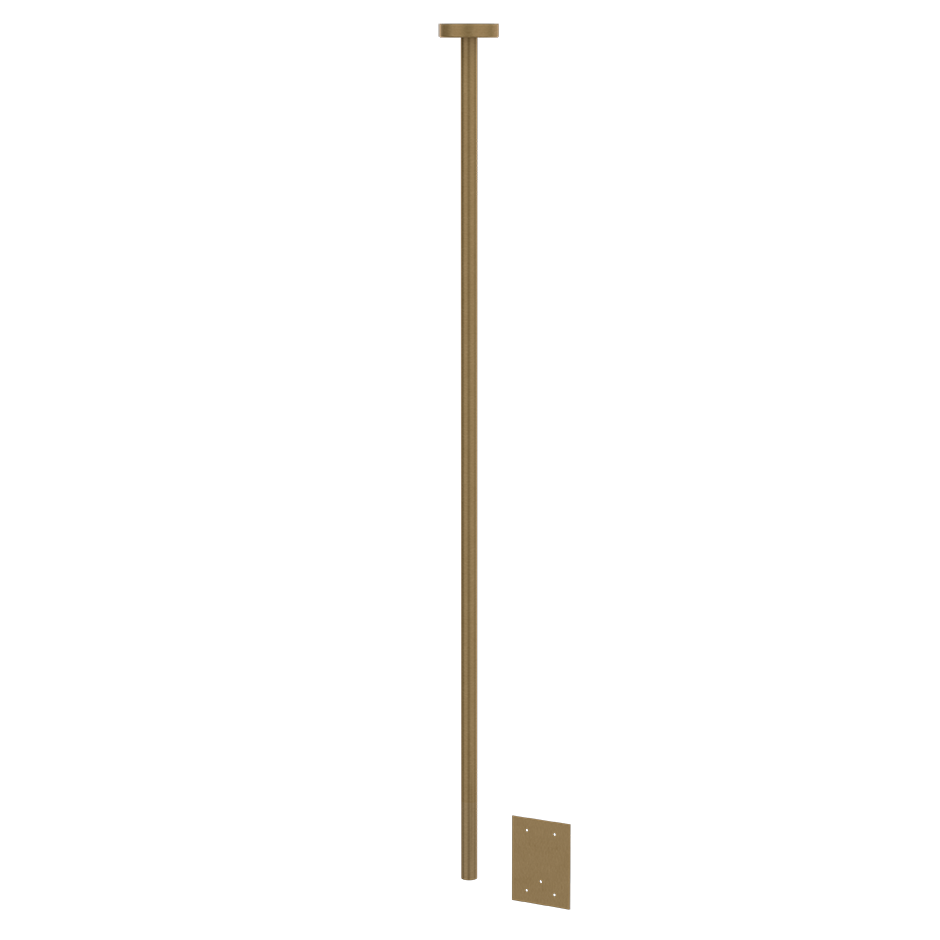 Anello Ceiling-Mounted Electronic Mixer- 30654 Bathroom Accessories GESSI Antique Brass