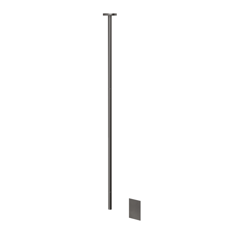 Sensor Taps External part for Ceiling-mounted Electronic mixer, lenght on request, wit - 30656 Built In Parts GESSI Black Metal Brushed PVD