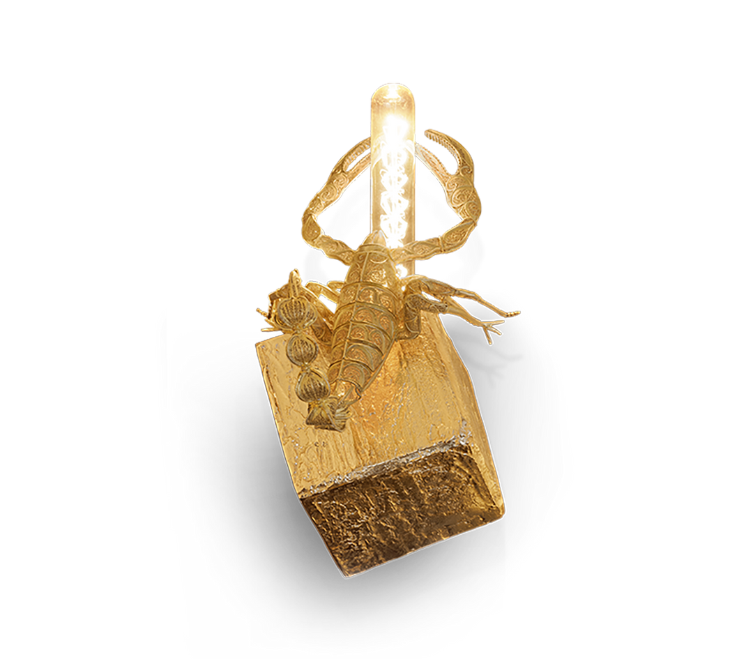 Cubic Filigree Scorpion Small Wall Lamp  Boca Do Lobo   