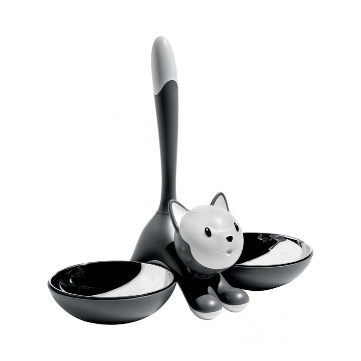 Tigrito Cat Bowl Cat Supplies Alessi Grey