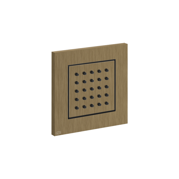 Pivotable Body Spray - 32984 Showers GESSI Antique Brass