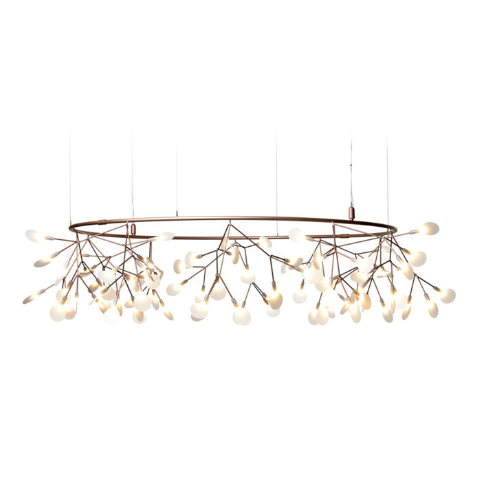 Heracleum The Big O Suspension Light Chandeliers Moooi Copper 157.5 in / Small: 63 in diameter Light Only