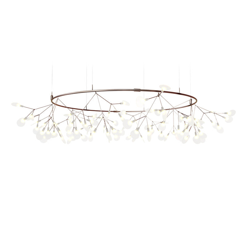 Heracleum The Big O Suspension Light Chandeliers Moooi White 157.5 in / Small: 63 in diameter Light Only