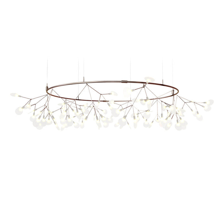 Heracleum The Big O Suspension Light Chandeliers Moooi White 157.5 in / Small: 63 in diameter Light Only