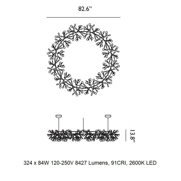 Heracleum The Big O Suspension Light Chandeliers Moooi