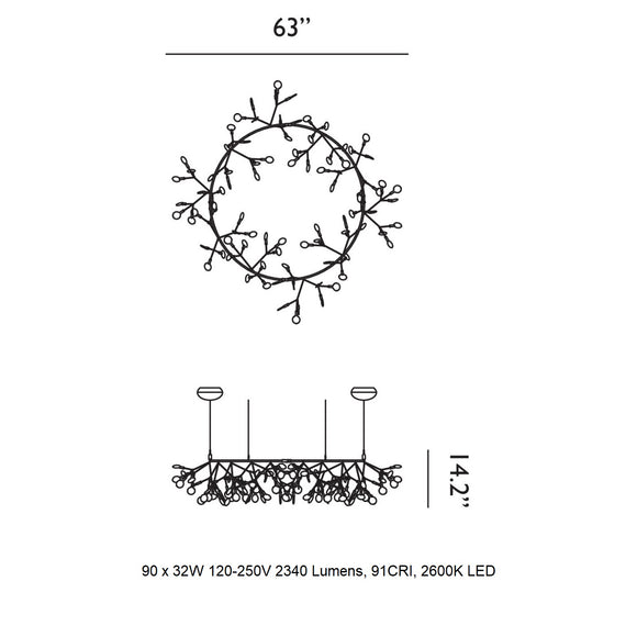 Heracleum The Big O Suspension Light Chandeliers Moooi
