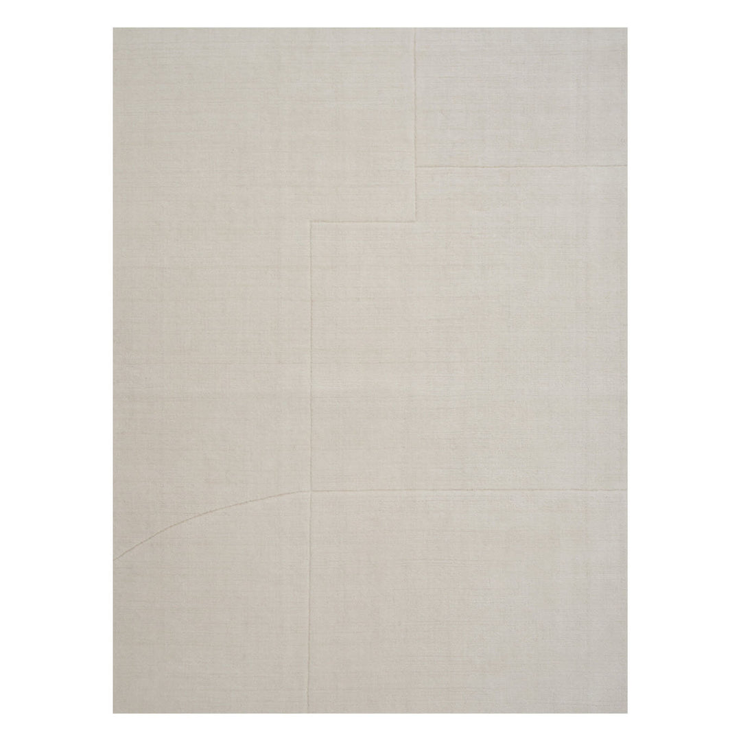 Geometric Maze Rugs Linie Design White 140x200 (4.6' x 6.6')