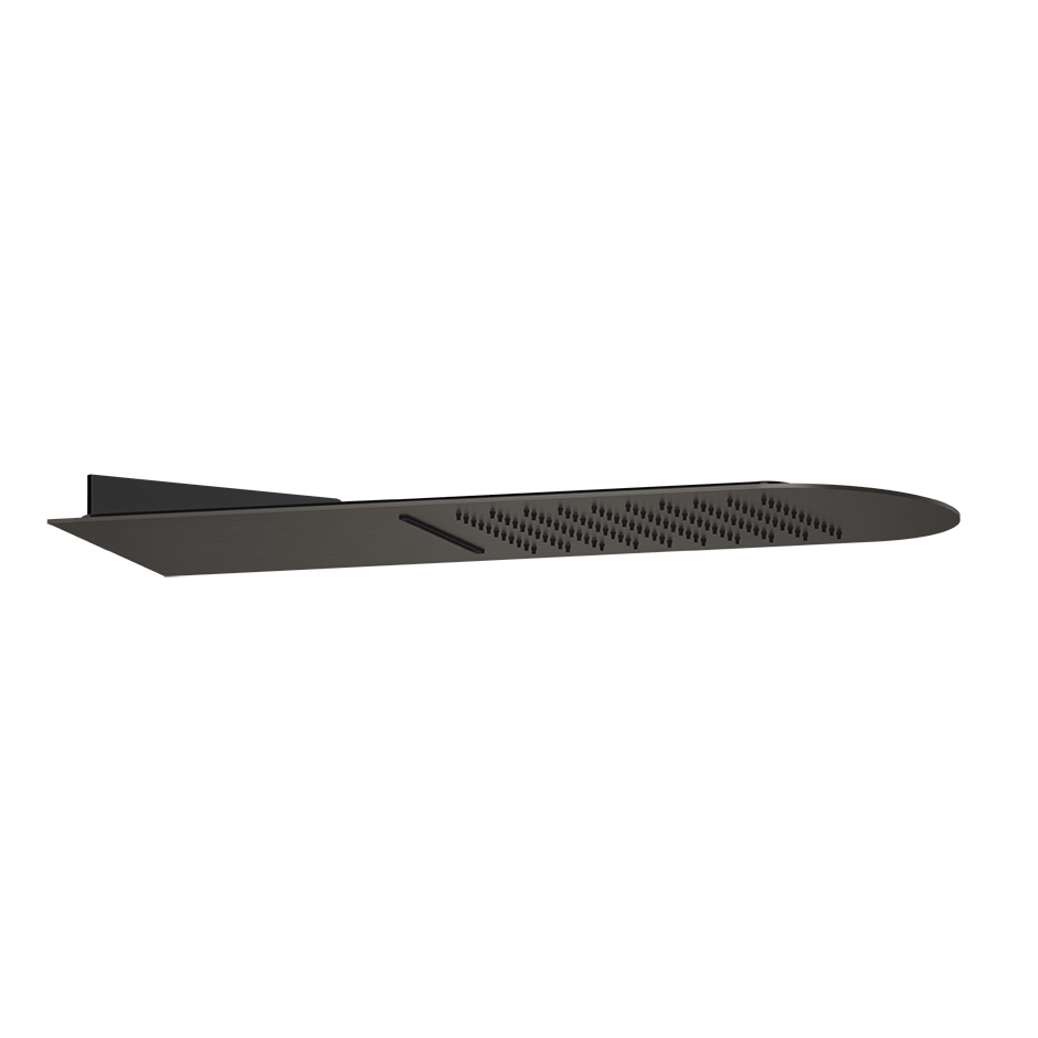 Trimillimetri Wall Mounted Multifunction Showerhead - 33053 Showers GESSI Black Metal Brushed PVD