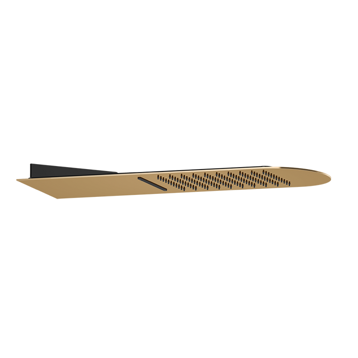 Trimillimetri Wall Mounted Multifunction Showerhead - 33053 Showers GESSI Warm Bronze PVD
