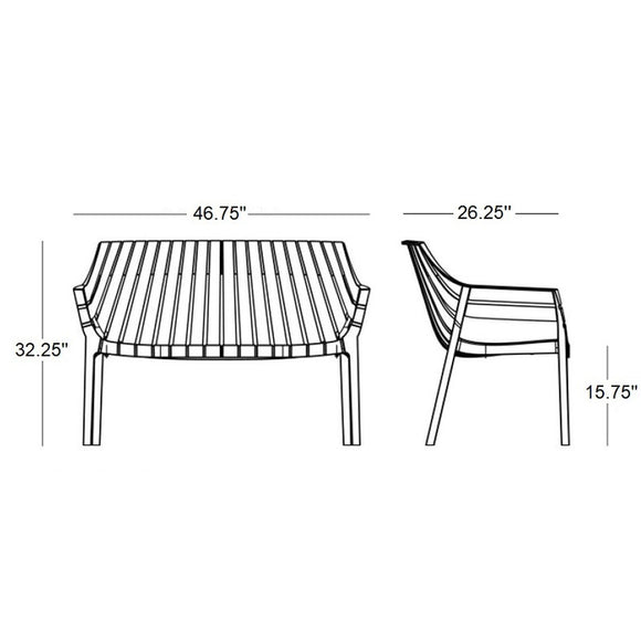 Spritz Sofa (Set of 4) Outdoor Vondom