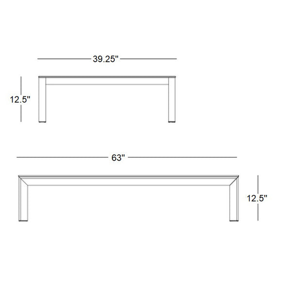 Frame HPL Coffee Table Outdoor Vondom