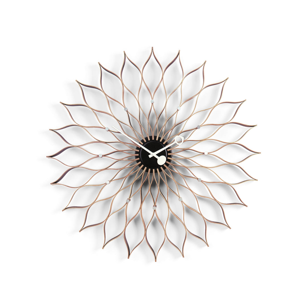 Sunflower Wall Clock Wall Clocks Vitra Birch