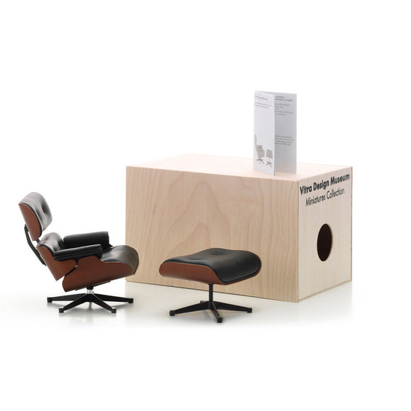 Miniatures Eames Lounge Chair and Ottoman Figurines Vitra