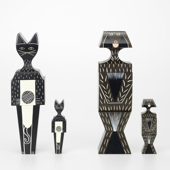 Wooden Doll Cat Figurines Vitra