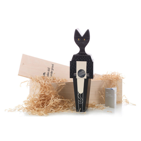 Wooden Doll Cat Figurines Vitra