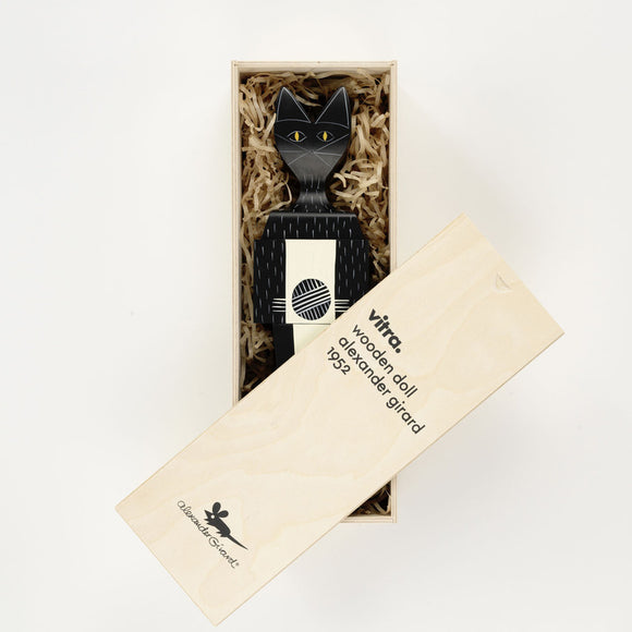 Wooden Doll Cat Figurines Vitra
