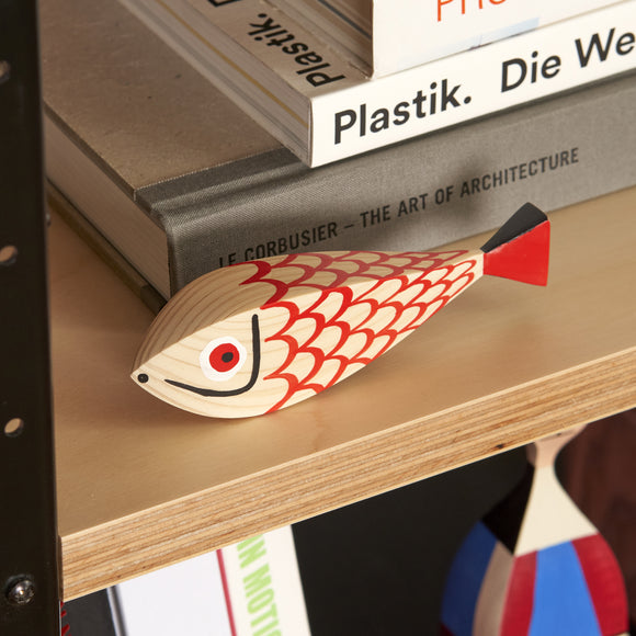 Wooden Doll Mother Fish and Child Figurines Vitra
