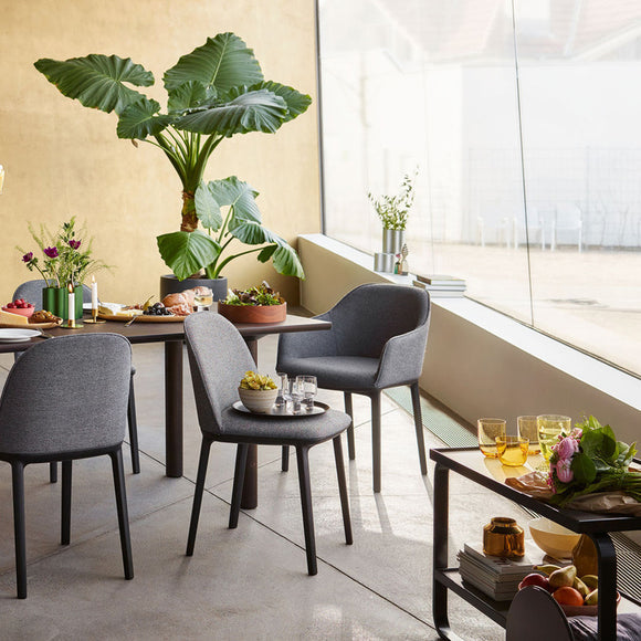 Softshell Chair with Four-legged Base Chairs Vitra
