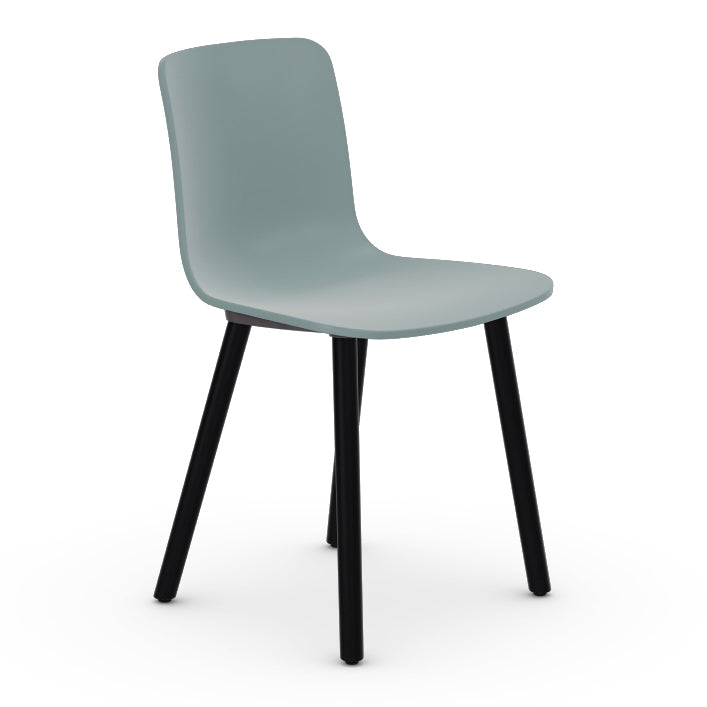 HAL Wood Chair Chairs Vitra Ice Grey Dark Oak