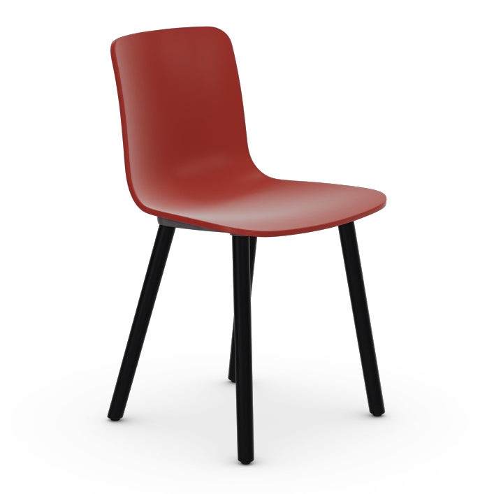 HAL Wood Chair Chairs Vitra Orange Dark Oak