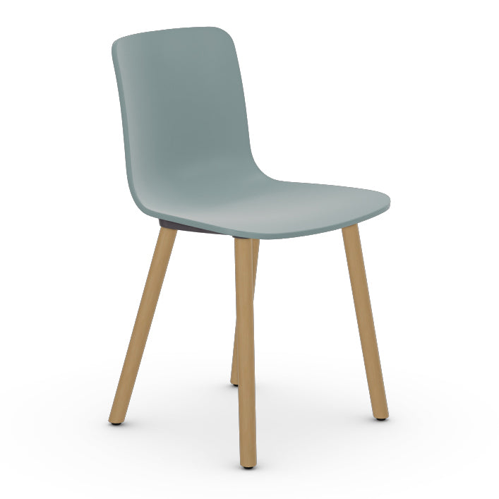HAL Wood Chair Chairs Vitra Ice Grey Light Oak