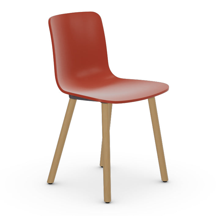 HAL Wood Chair Chairs Vitra Orange Light Oak