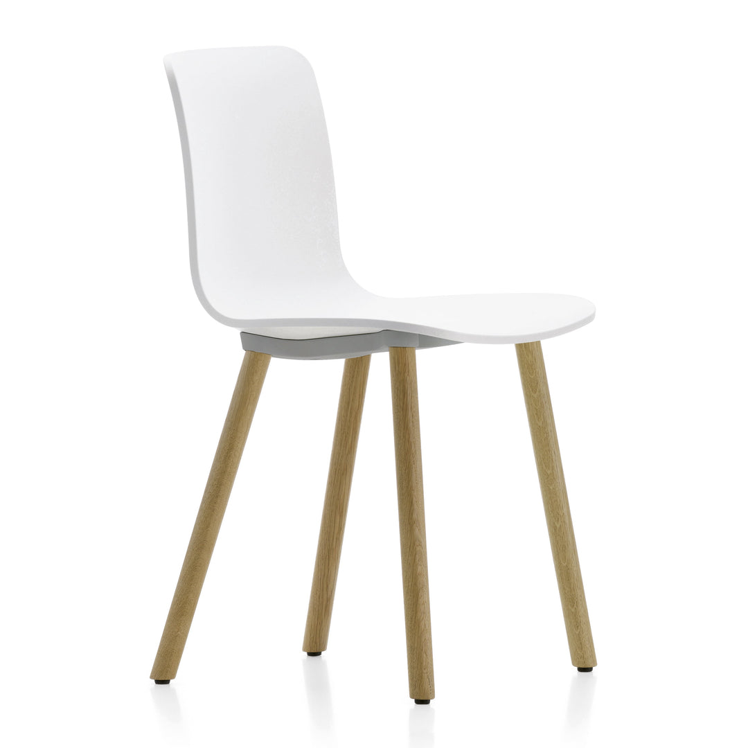 HAL Wood Chair Chairs Vitra White Light Oak