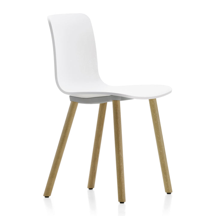 HAL Wood Chair Chairs Vitra White Light Oak