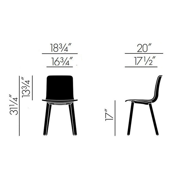 HAL Wood Chair Chairs Vitra