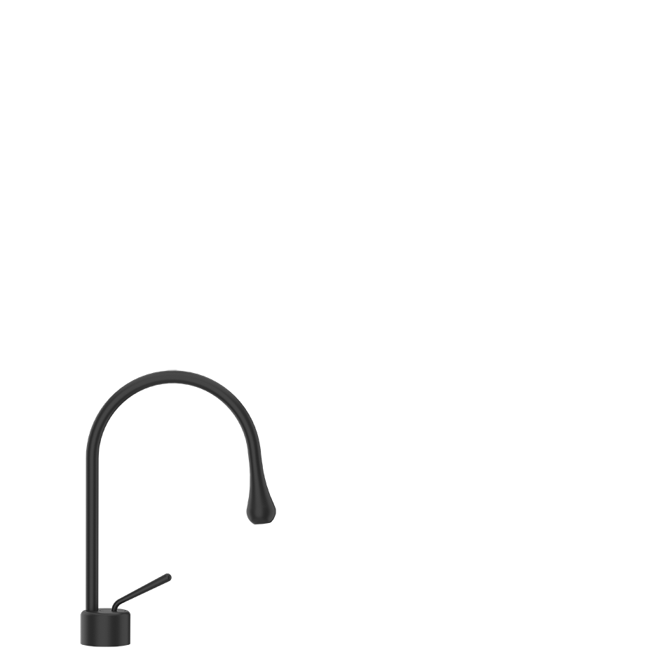 Goccia Basin Mixer - 33601 Bathroom Accessories GESSI Matte Black
