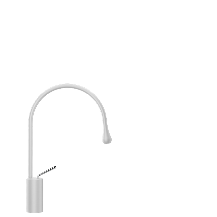 Goccia Basin Mixer - 33605 Bathroom Accessories GESSI Matte White