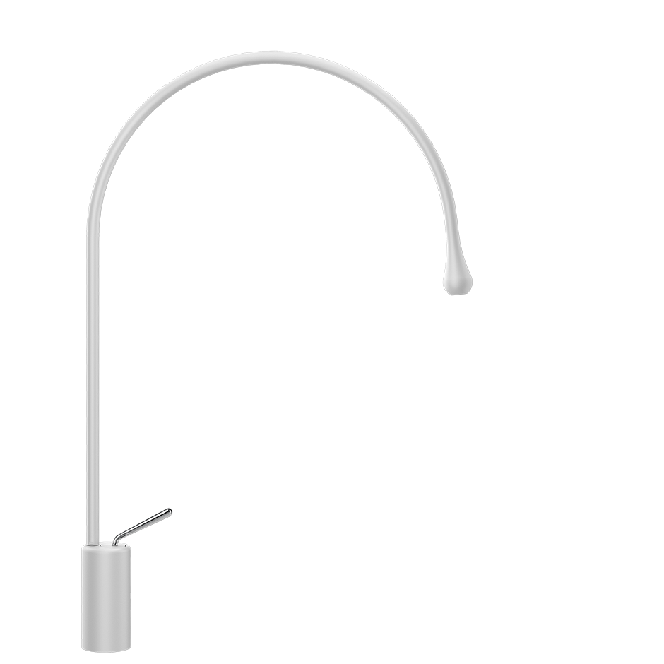 Goccia Basin Mixer - 33606 Bathroom Accessories GESSI Matte White